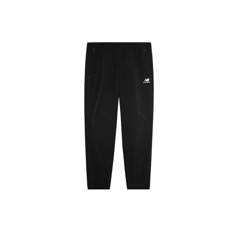 New Balance Knitted Sweatpants Unisex Black Moderate Cuffed Pants