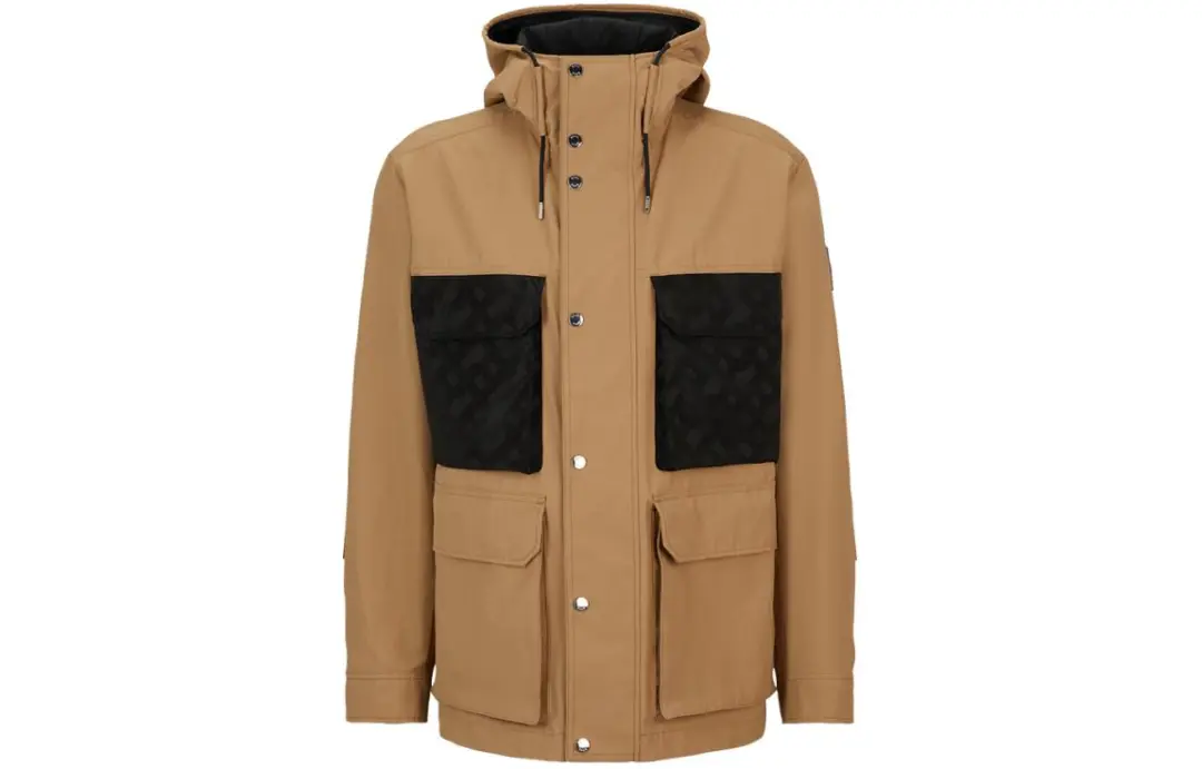 HUGO BOSS SS24 Jackets & Coats Men's Dark Khaki