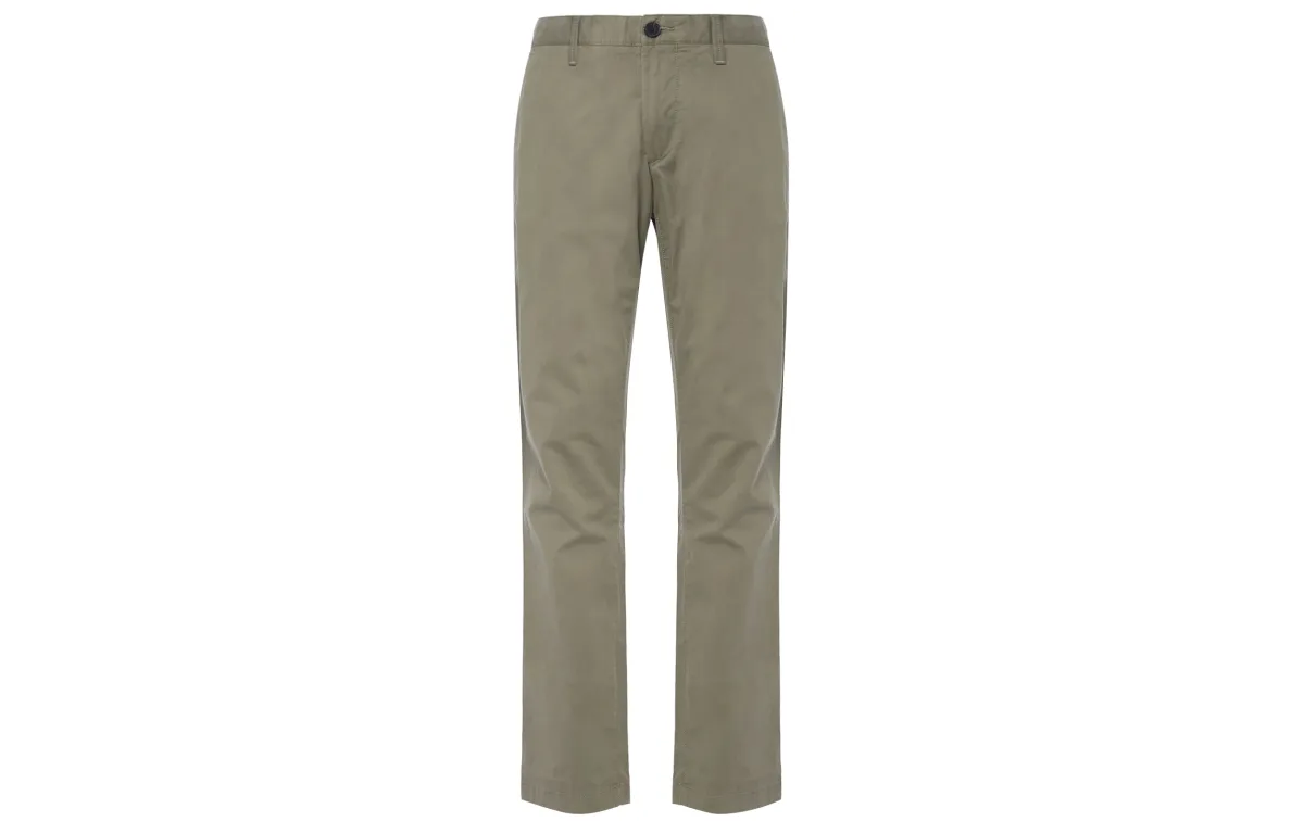 Timberland Casual Pants Men's Green Moderate Slim Fit Pants