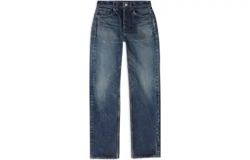 Balenciaga Men's Relaxed Selvedge Heavy Denim Large Fit Jeans