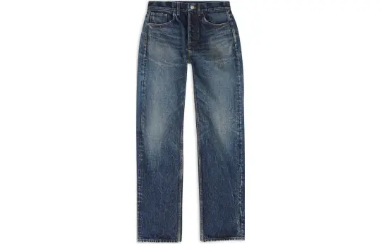 Balenciaga Men's Relaxed Selvedge Heavy Denim Large Fit Jeans