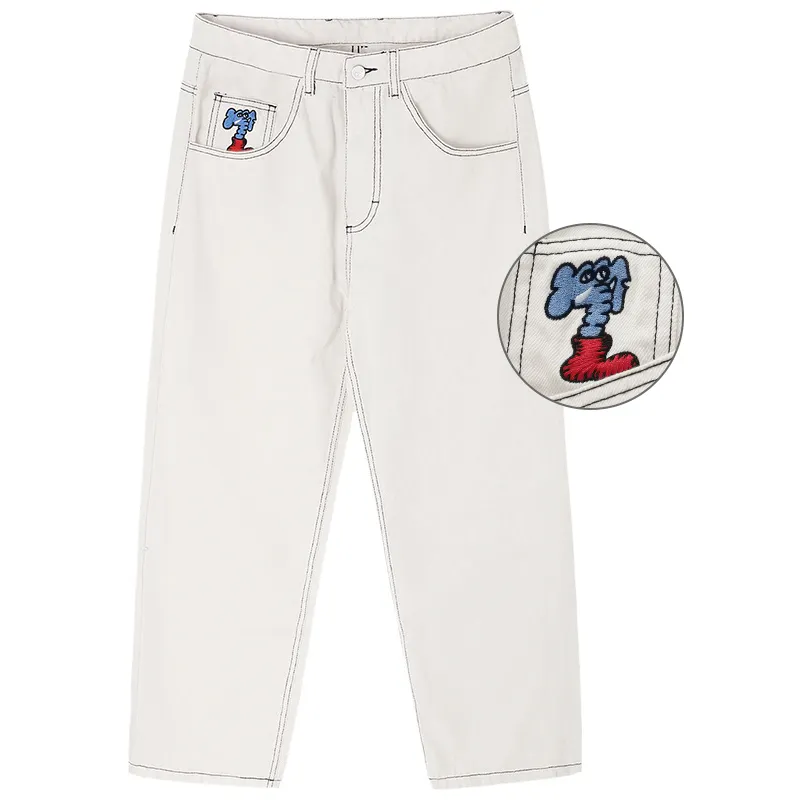 MIND ERROR Jeans Unisex Moderate Straight Fit Pants
