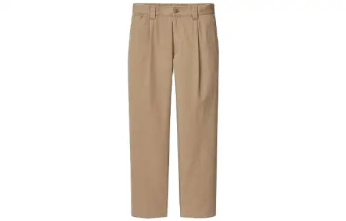 UNIQLO Straight Fit Pants Moderate Casual Pants Men's Light Umber