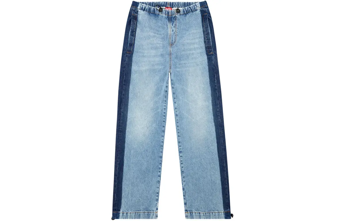 DIESEL D Martial Straight Leg Drawstring Jeans