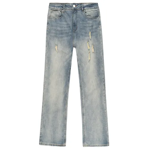XINYINSU Jeans Unisex Moderate Straight Fit Pants