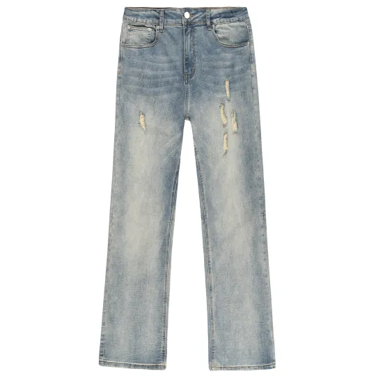 XINYINSU Jeans Unisex Moderate Straight Fit Pants