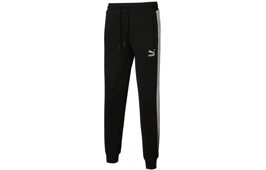 PUMA Knitted Sweatpants Men's Black