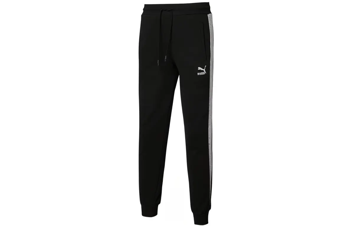 PUMA Knitted Sweatpants Men's Black