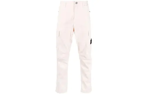 STONE ISLAND Cargo Pants Men's Ivory Moderate