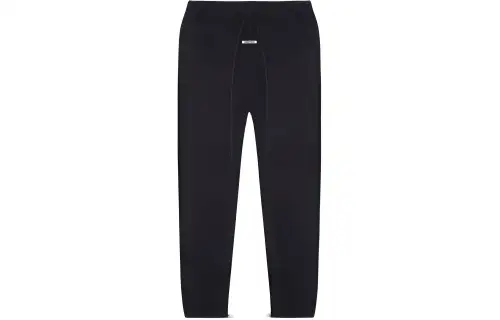 Fear Of God Essentials FW20 Knitted Sweatpants Unisex Black Moderate Straight Fit Pants