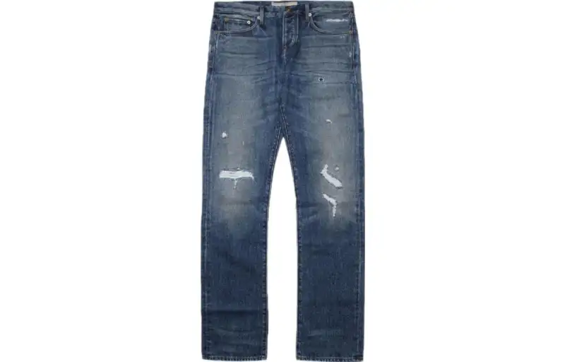 Burberry Jeans Men's Blue Moderate Straight Fit Pants