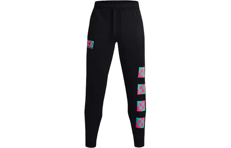 Under Armour Rival Knitted Sweatpants Men's Black Moderate Cuffed Pants