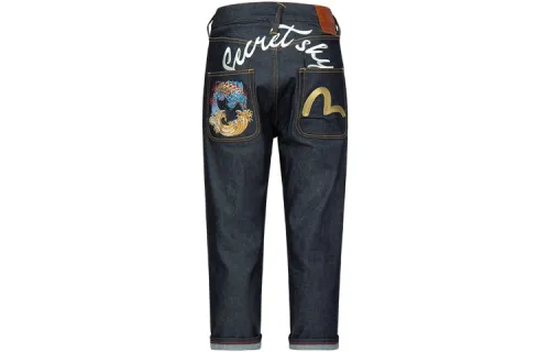 EVISU Jeans Men's Denim Blue Moderate Slim Fit Pants
