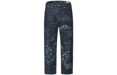 EVISU Jeans Men's Denim Blue Moderate Straight Fit Pants