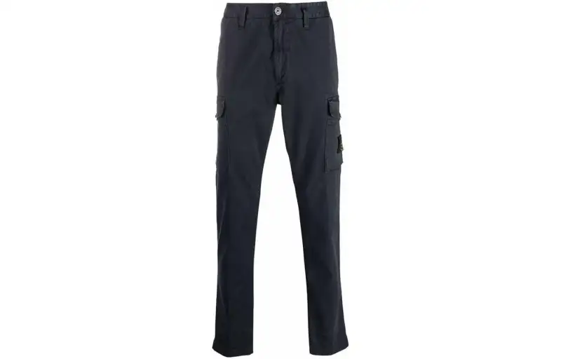 STONE ISLAND Cargo Pants Men's Marine Blue