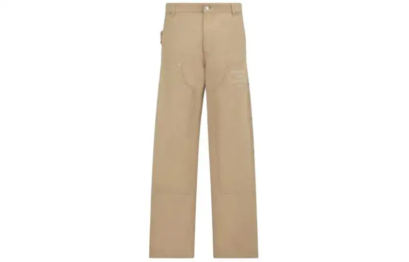 DIOR Homme Logo Patch Straight Leg Pants