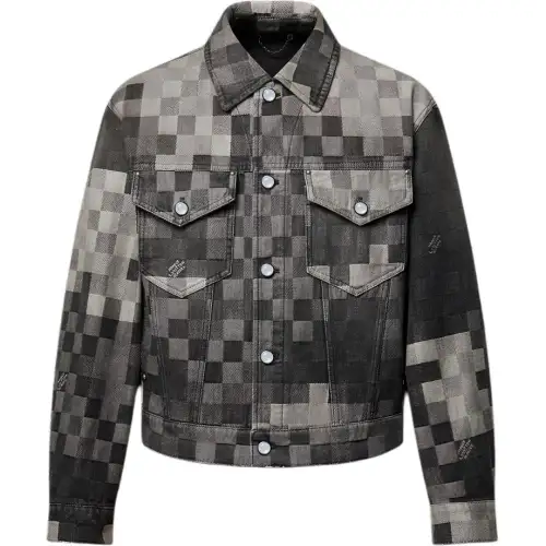 Lv Damoflage Classic Denim Jacket