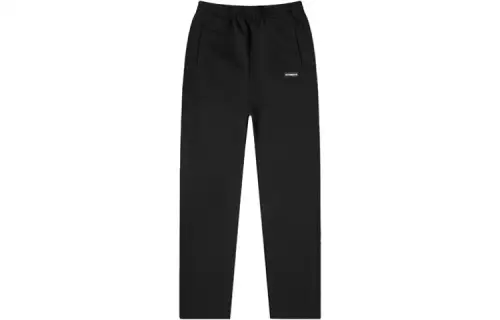 Vetements Casual Pants Unisex Black Moderate Straight Fit Pants