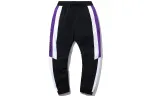 Li Ning Sports Fashion Collection Knitted Sweatpants Men's Black Purple Moderate Cuffed Pants