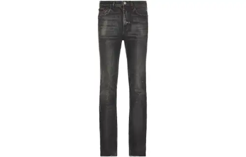 Balenciaga Jeans Men's Black Moderate Straight Fit Pants