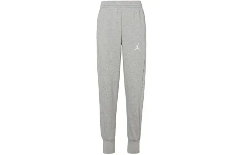 Jordan Flight Knitted Sweatpants Men's Gray Thickened Cuffed Pants