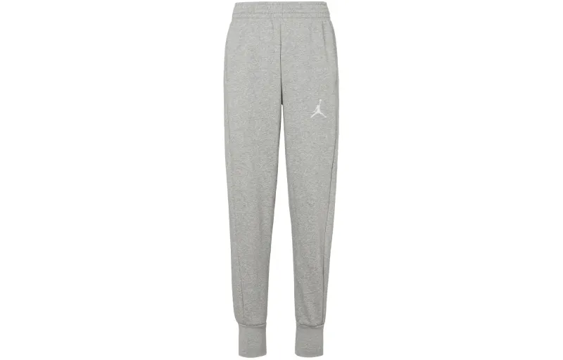 Jordan Flight Knitted Sweatpants Men's Gray Thickened Cuffed Pants