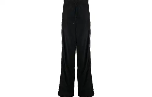 Vetements Knitted Sweatpants Men's Black Moderate Straight Fit Pants