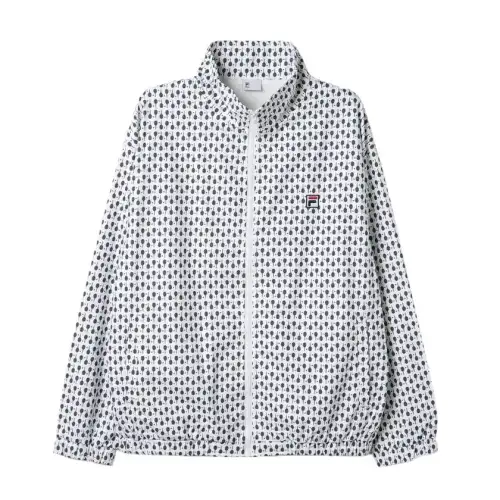 FILA Jackets Unisex White Stand Collar Moderate Other