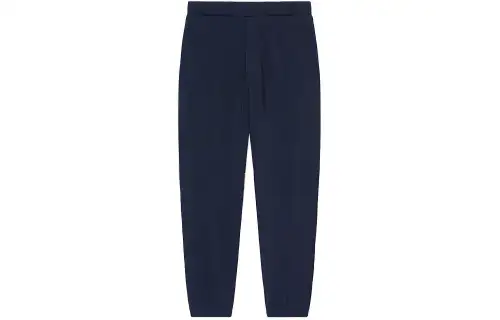 KENZO Knitted Sweatpants Men's Black Moderate Straight Fit Pants