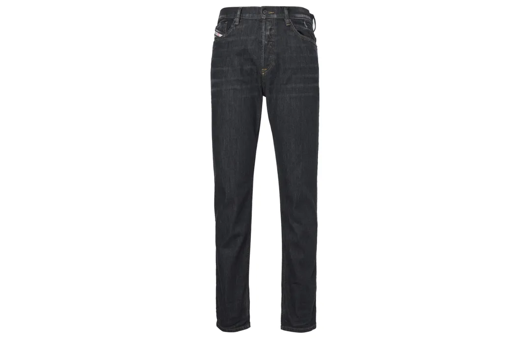 DIESEL Jeans Men's Black Moderate Straight Fit Pants