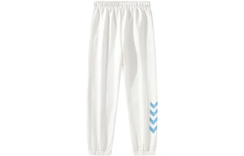 Hummel simple letter logo arrow printed legged casual pants, same style for men and women