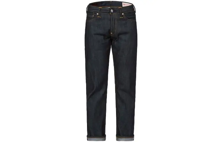 EVISU SS22 Tapered Pants Stretch Moderate Jeans Men's Denim Blue