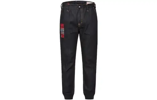 EVISU Cuffed Pants Jeans Men's Denim Blue