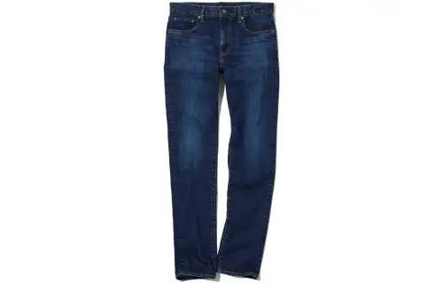 UNIQLO Jeans Men's Sea Blue Moderate Straight Fit Pants