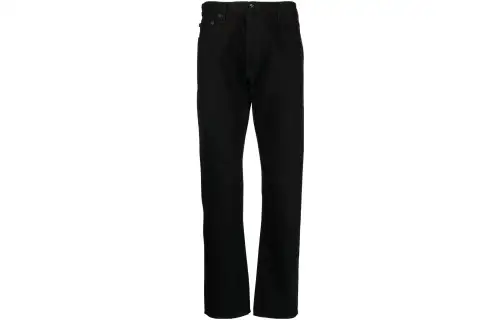 OFF-WHITE Diag-print straight-leg jeans