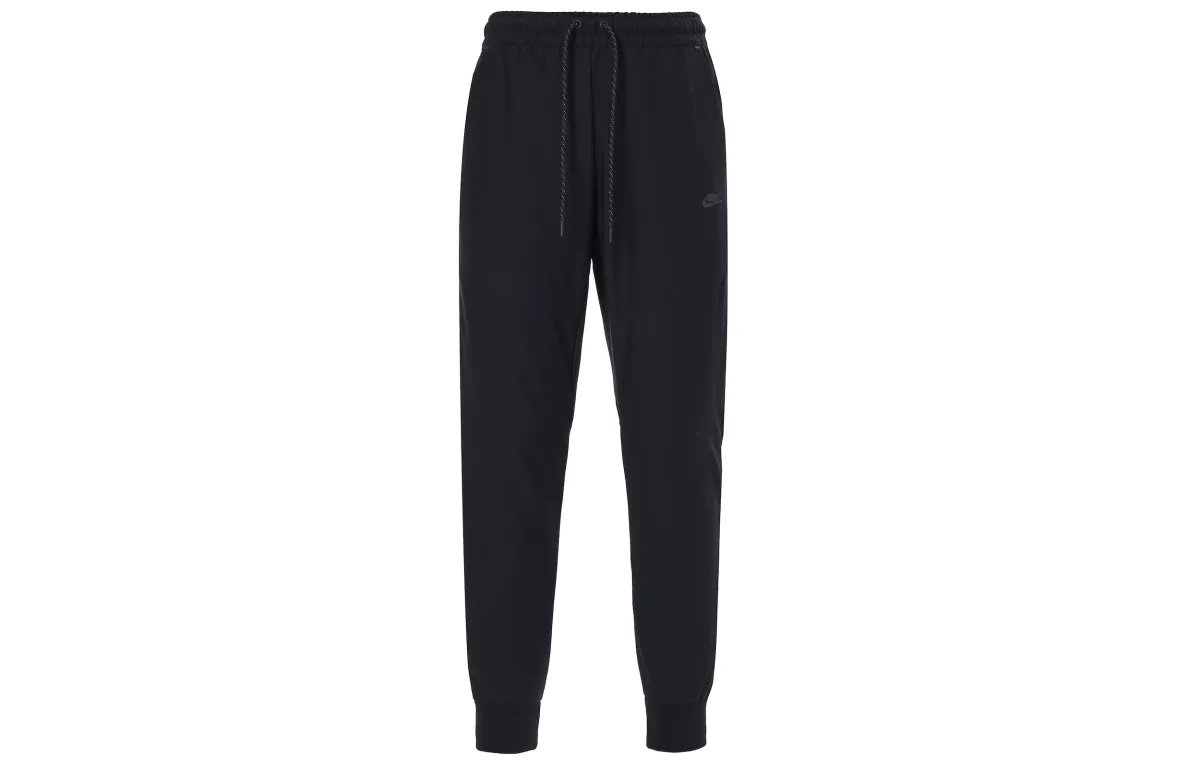 Nike Knitted Sweatpants Men's Black Moderate Cuffed Pants