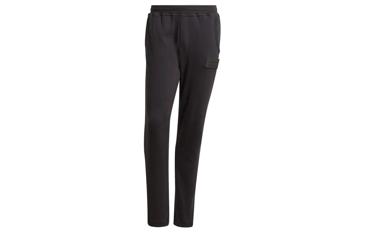Adidas Originals RYV Casual Pants Men's Black Moderate Cuffed Pants