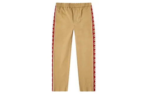GUCCI Casual Pants Men's Beige Moderate Straight Fit Pants