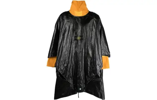 STONE ISLAND Cloaks Men's Black Orange Moderate