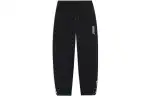 Li Ning Li Ning X Salventius Solid Color Letter Print Drawstring Elastic Fleece Lined Thermal Sweatpants, Unisex, Black