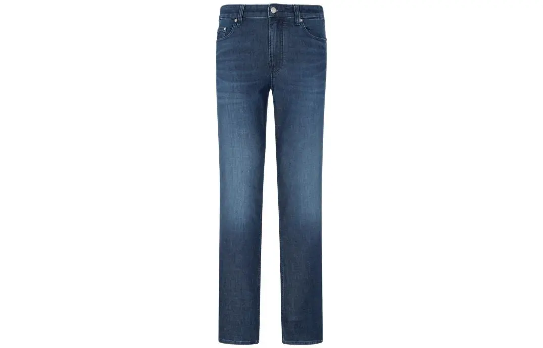 Calvin Klein Jeans Men's Blue Black Moderate Straight Fit Pants
