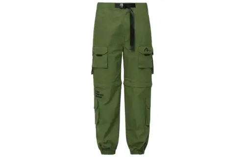 EVISU Knitted Sweatpants Men's Moderate Cuffed Pants