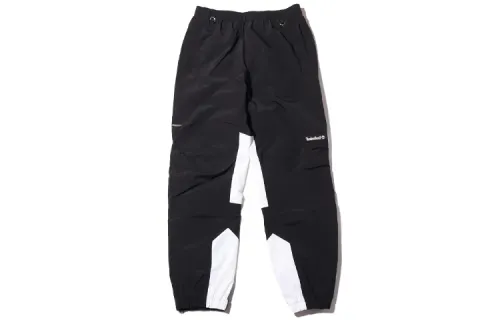 Timberland X MASTERMIND WORLD Knitted Sweatpants Men's Black/White Moderate Cuffed Pants