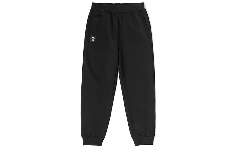 Kappa Knitted Sweatpants Men's Black 990 Moderate Cuffed Pants
