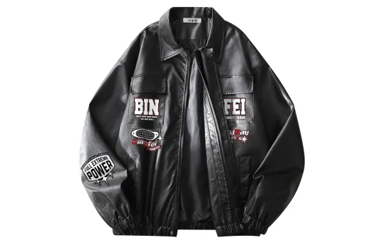 Ice Flying Leather Jacket Unisex