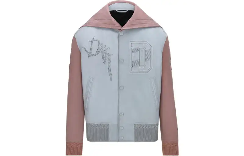 DIOR x Travis Scott Travis Scott FW22 Leather Jacket Men's Multicolor