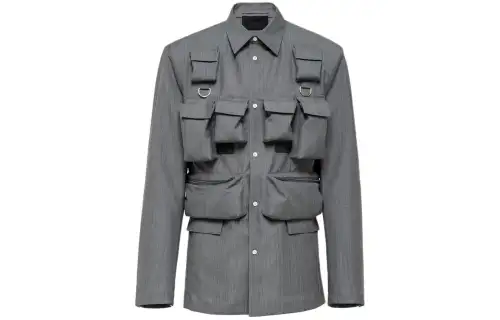 PRADA SS24 Jackets & Coats Men's Gray