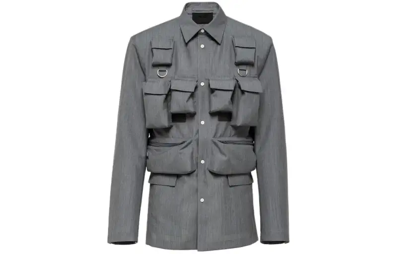 PRADA SS24 Jackets & Coats Men's Gray