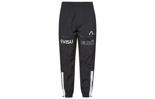 EVISU Knitted Sweatpants Men's Black