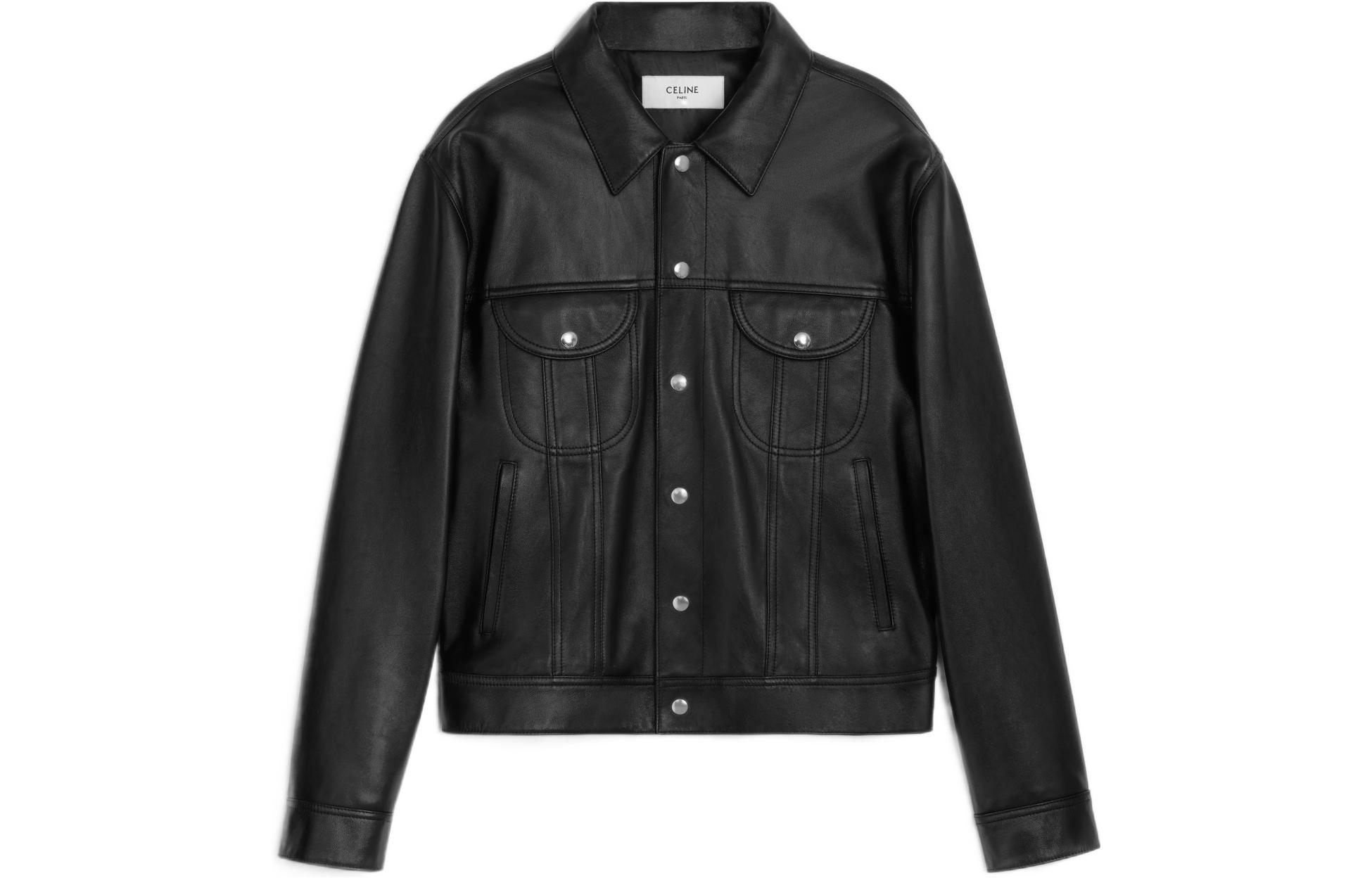 CELINE DYSFUNCTIONAL BAUHAUS Men's Collections Leather Jacket Men's